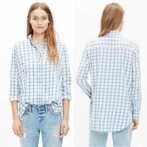 Madewell Flannel Benton Plaid Oversized Boyshirt